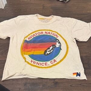 Aviator Nation Cream Tee Venice, CA